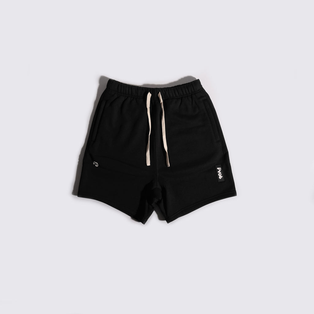 Solid Color Loose Bottom Crotch Shorts Men